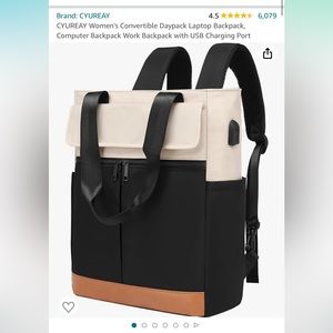 Cyureay convertible laptop backpack